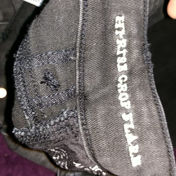 Black jeans American eagles  size 2 short - Picture 5 of 6